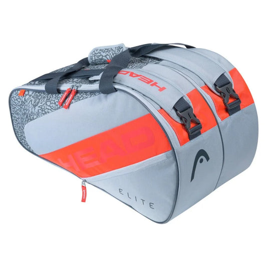 HEAD ELITE PADEL SUPERCOMBI GRAY/ORANGE RACKET BAG